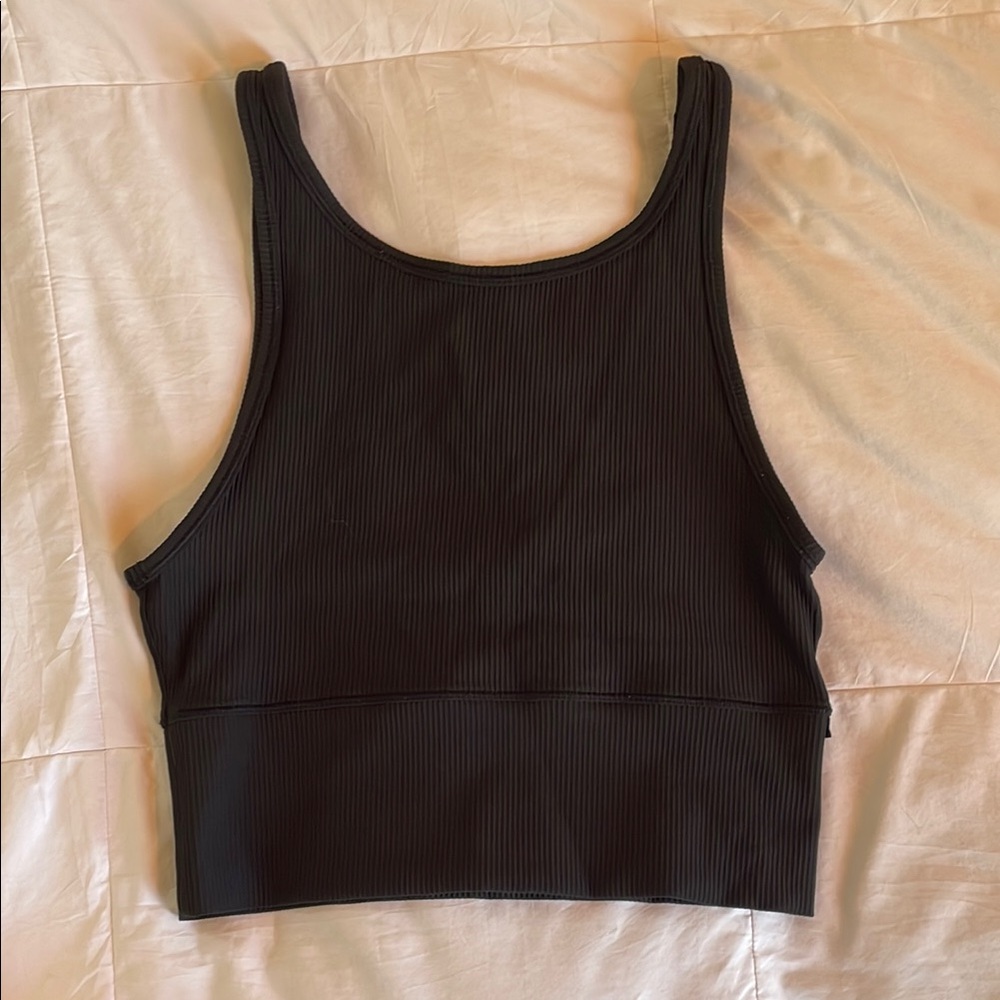 Black Lululemon Ribbed Tank Top